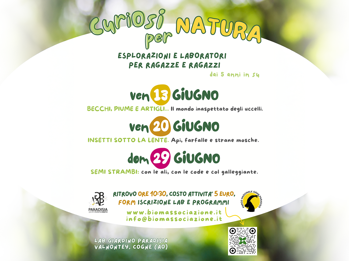 immagine per Curiosi per natura - EVENTI DI GIUGNO